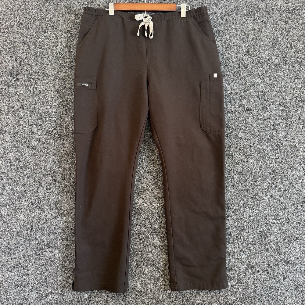 Figs Technical Collection‎ Wide Leg ScrubJumpsuit Black, Size XL